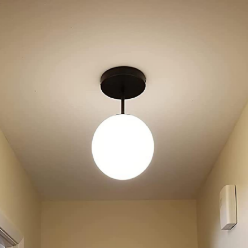 Malvo Ceiling Light Semi-Flush Mount Glass