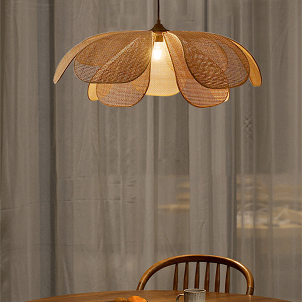 Seli Handmade Pendant Light, Rattan/Willow Weave