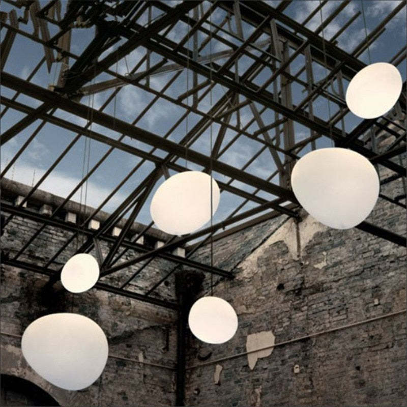 Elvora Pendant Light Sleek Floating Egg-shaped Glass