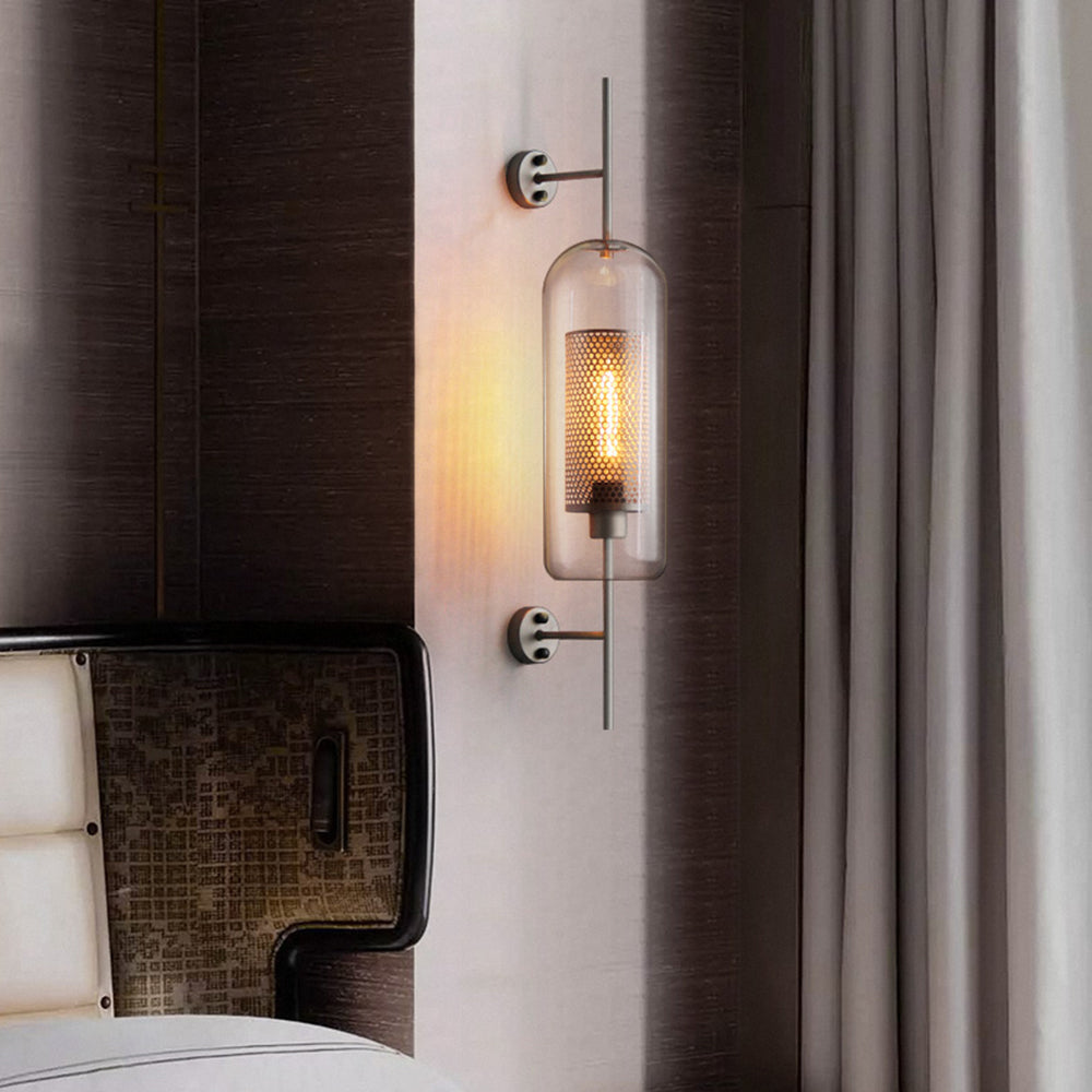 Seniq Industrial Classy Global Clear Glass Wall Lamp