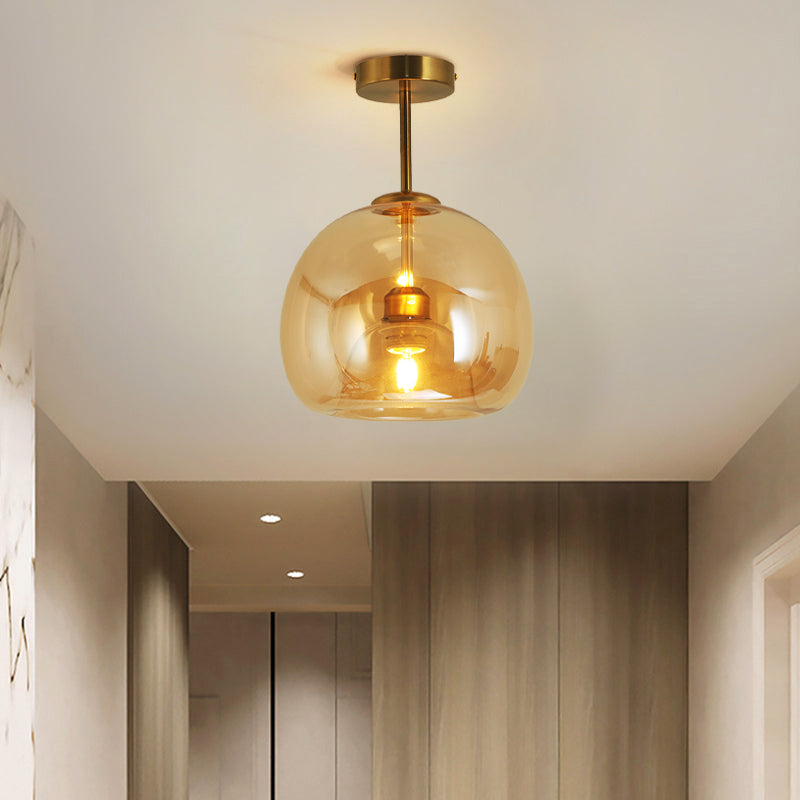 Laru Glass Semi-Flush Mount Ceiling Light/Pendant Light