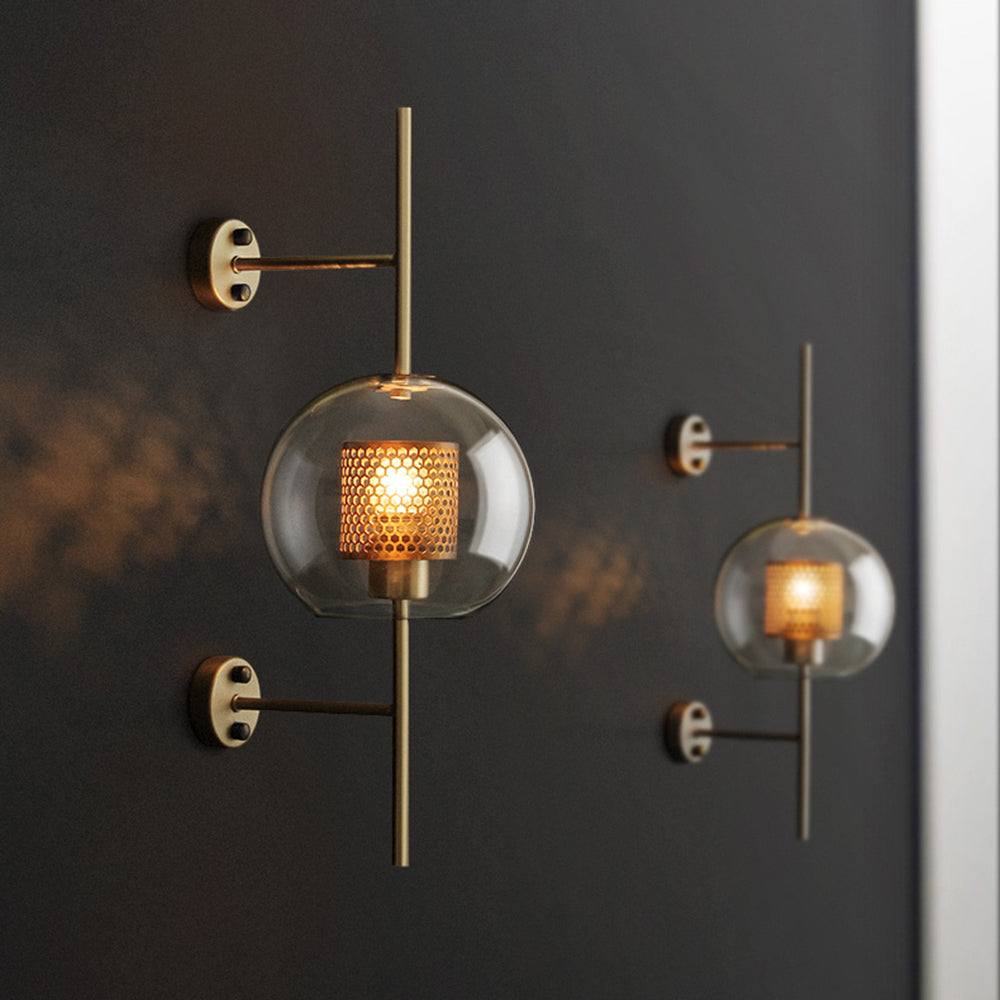 Seniq Industrial Classy Global Clear Glass Wall Lamp