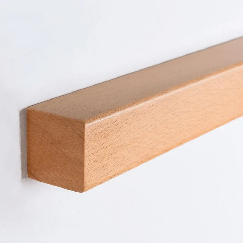 Varelin Wall Lamp Linear Mirror Wooden Front Vanity