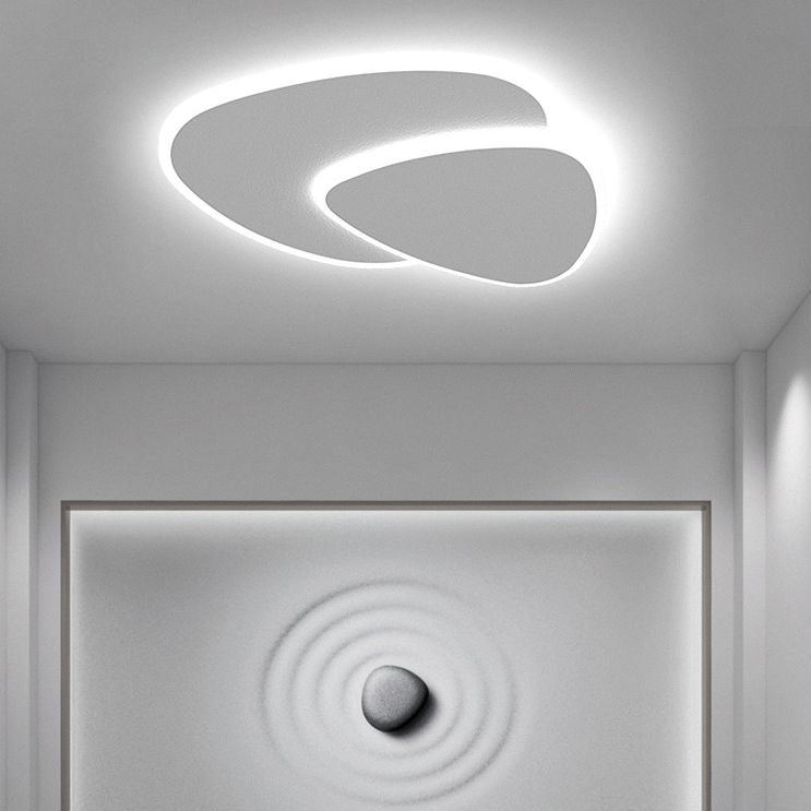 Corvian Ceiling Light White Geometric LED