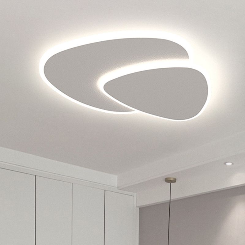 Corvian Ceiling Light White Geometric LED