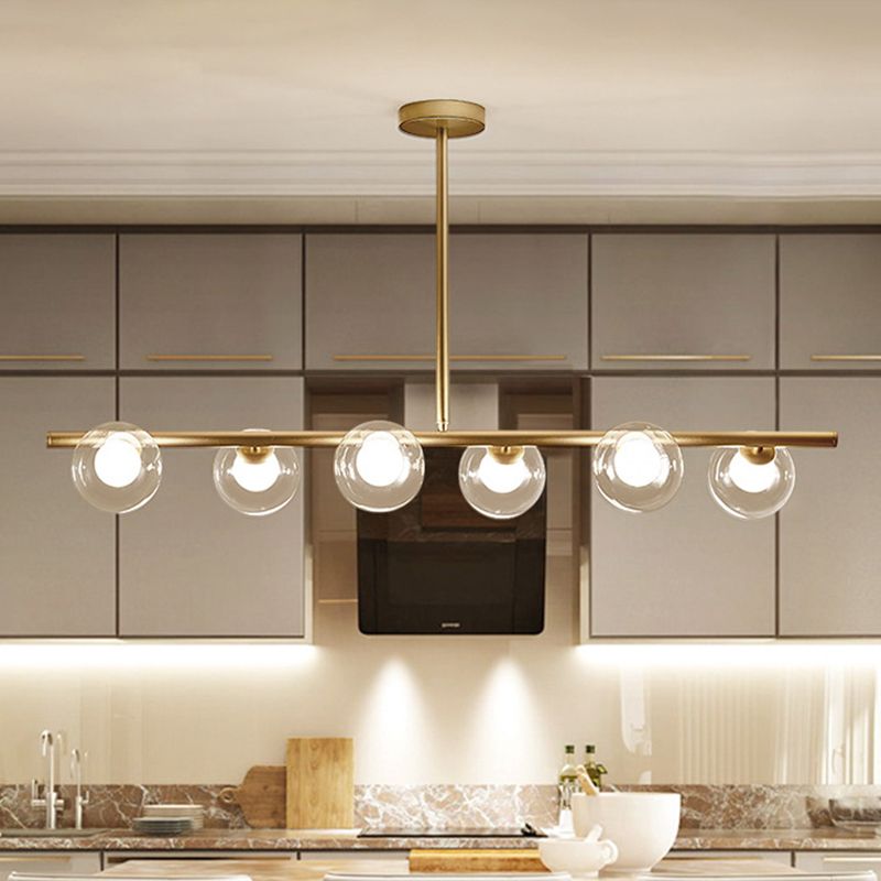 Lumirel Pendant Light Linear Bubble Glass