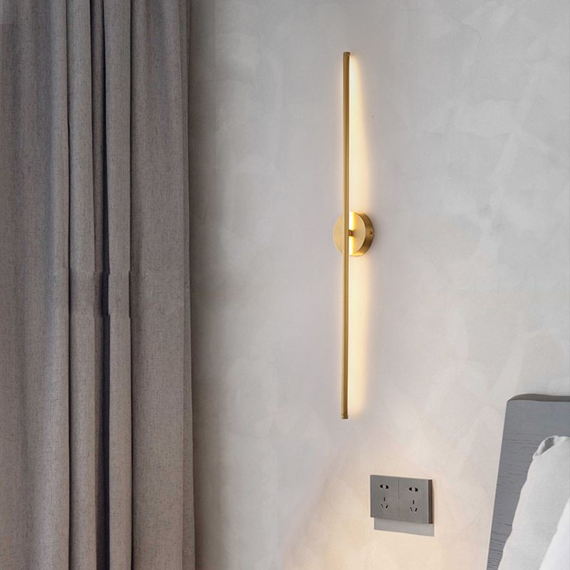 Dorina Wall Lamp Modern Linear &Silica Gel Gold