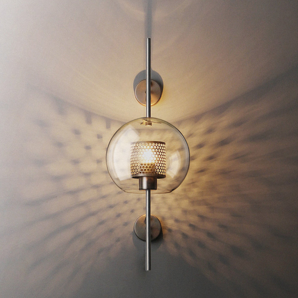 Seniq Industrial Classy Global Clear Glass Wall Lamp