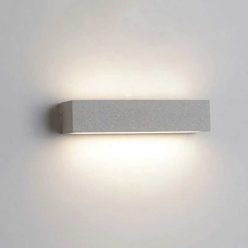 Davel LED Outdoor Wall Lamp, Black & White