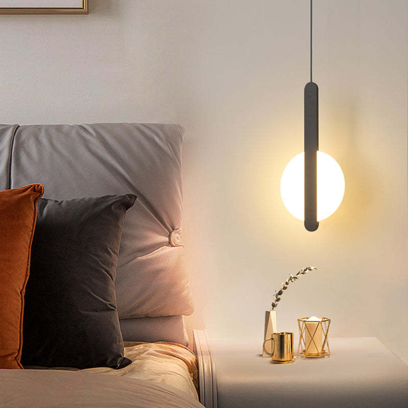 Kori Modern LED Pendant Light Black/White Living Room