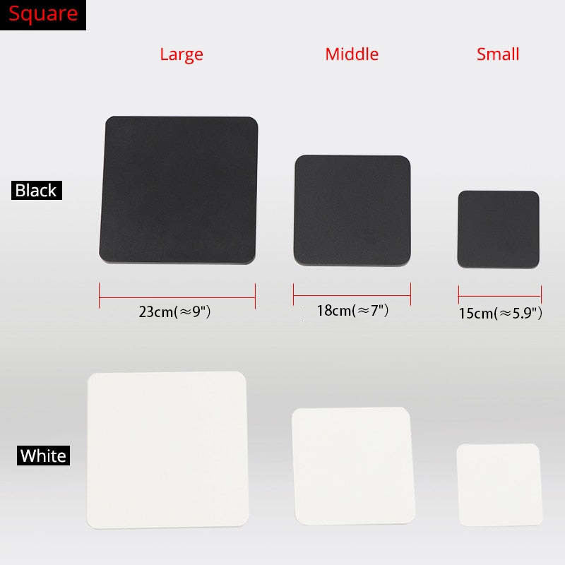 Dori Minimalist Round/Square Outdoor Wall Lamp LED, Black/White