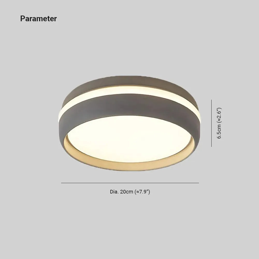 Lenior Ceiling Light Black Round