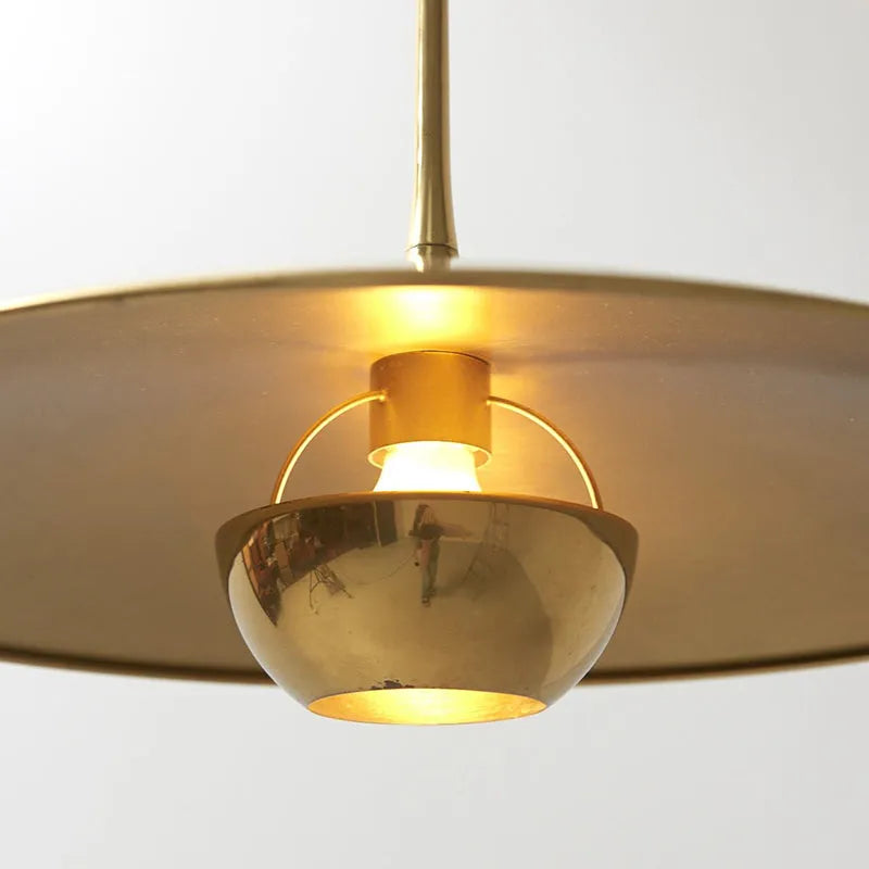 Kiren Minimalist Pendant Light, Gold