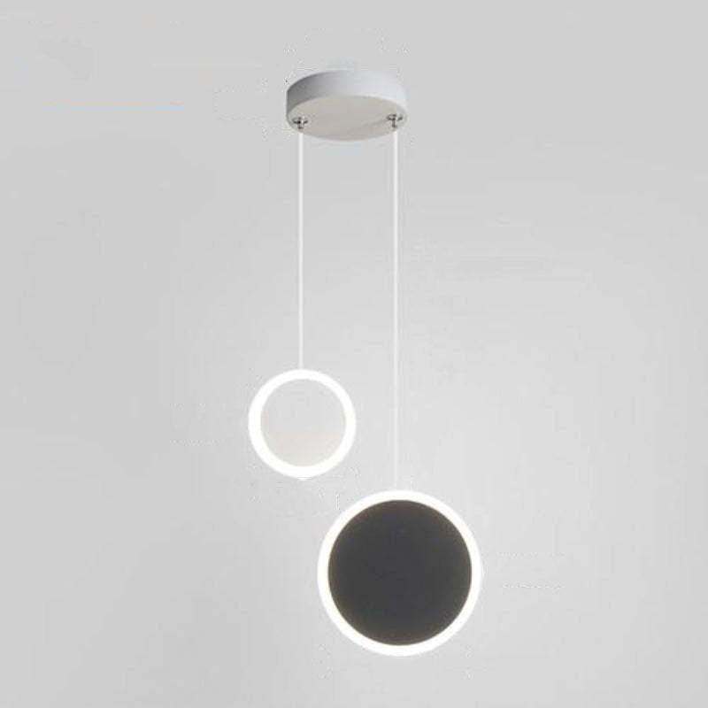 Kori Modern LED Pendant Light Black/White Living Room