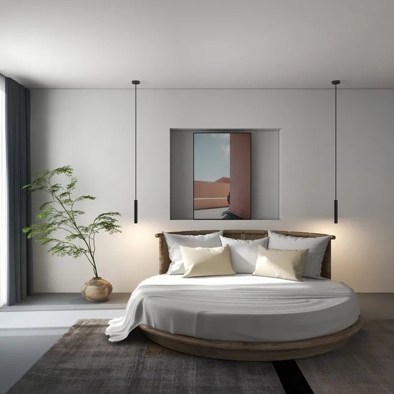Selvor Pendant Light Minimalist Linear Black