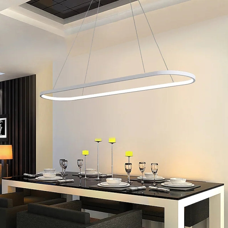 Avenor Minimalist Oval Interior Hanging Pendant Light