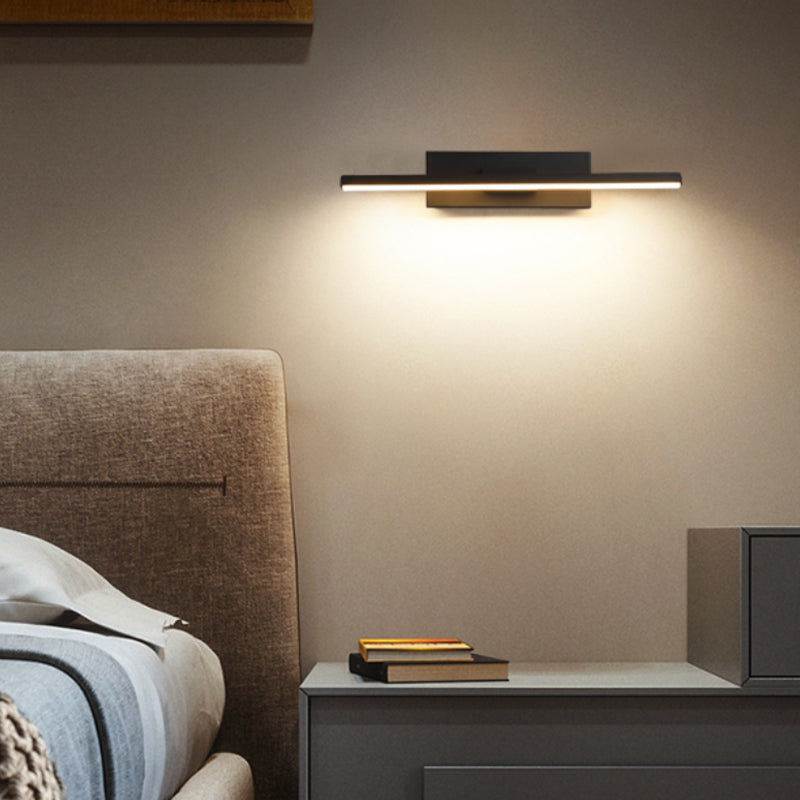 Darin Rotatable Wall Lamp for Bedroom, Black/White