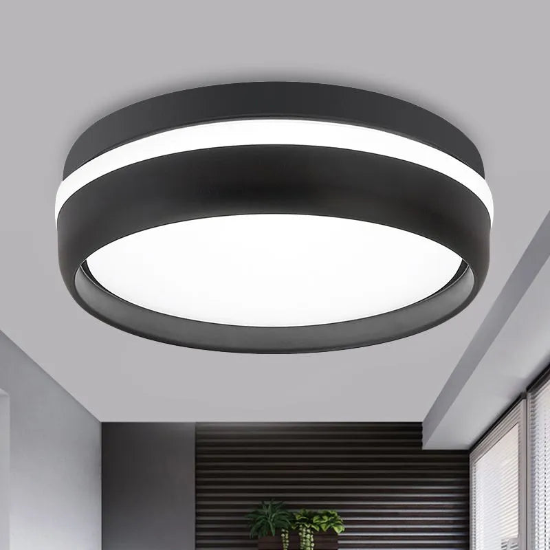 Lenior Ceiling Light Black Round