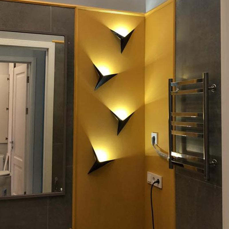 Meri Modern LED Wall lamps for Bedroom, Triangle