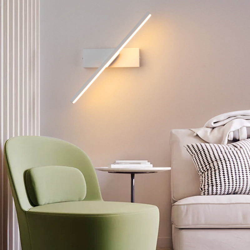 Darin Rotatable Wall Lamp for Bedroom, Black/White