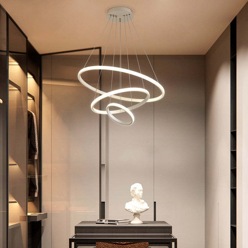 Tavonex Modern Ring Pendant Light, 2/3/4 Rings