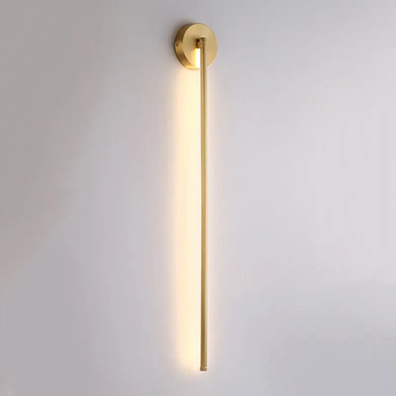 Dorina Wall Lamp Modern Linear &Silica Gel Gold