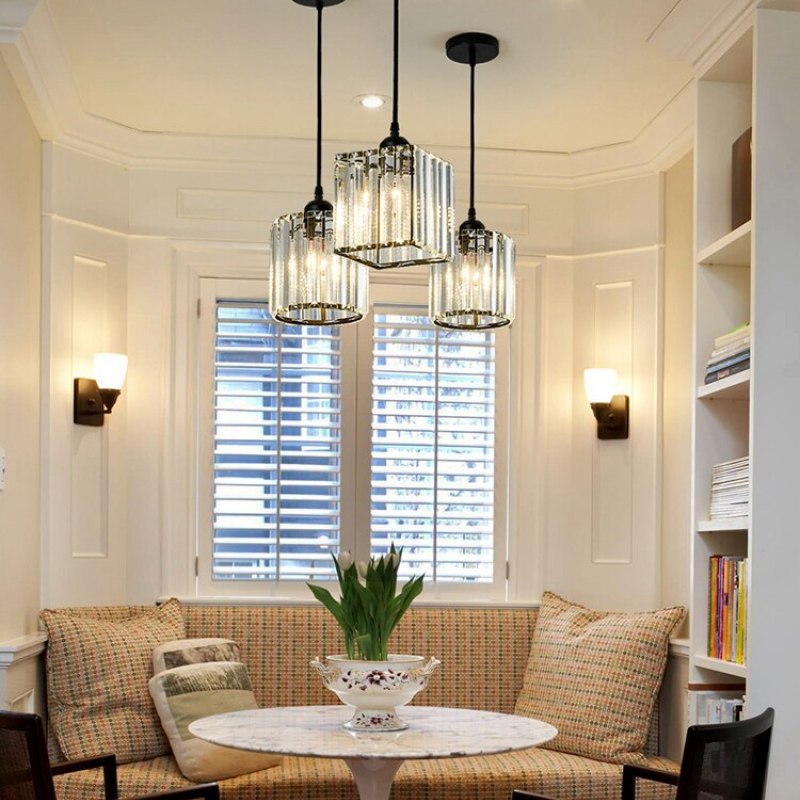 Maruvo Pendant Light Modern Cluster Cylinder Glass