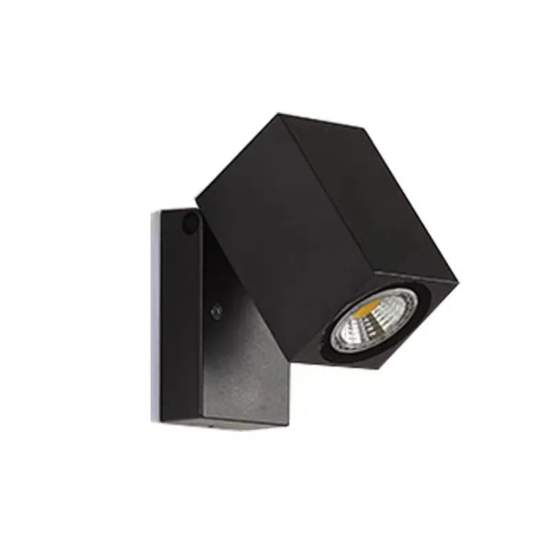 Lyris Wall Lamp Modern Outdoor Rotatable Spotlight Black
