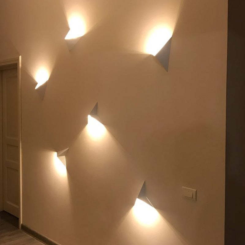 Meri Modern LED Wall lamps for Bedroom, Triangle