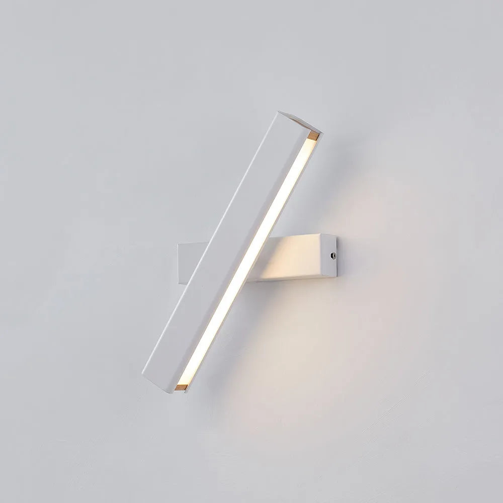 Heri Modern Rectangles Rotatable Wall Lamp, Black/White