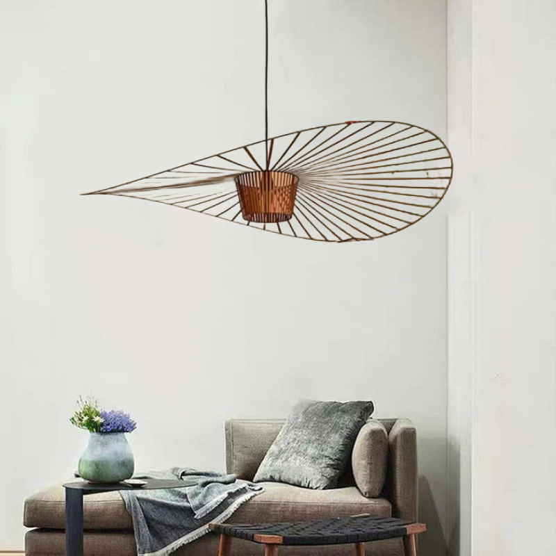 Xelion Pendant Light Modern Flower Fabric Black/White/Gold/Brown