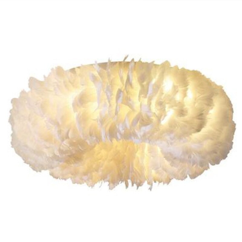 Velix Swan Feather Round Ceiling Light