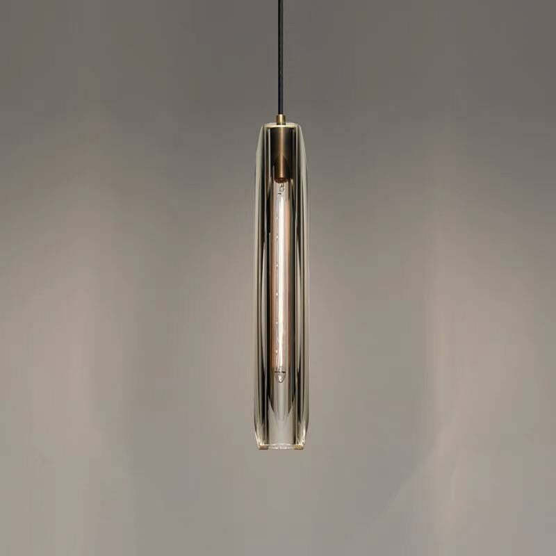 Orinex Brass Designer Glass Pendant Lamp Smoky