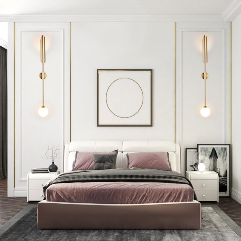 Zorva Wall Lamp Luxury Double-head Golden Scabbard