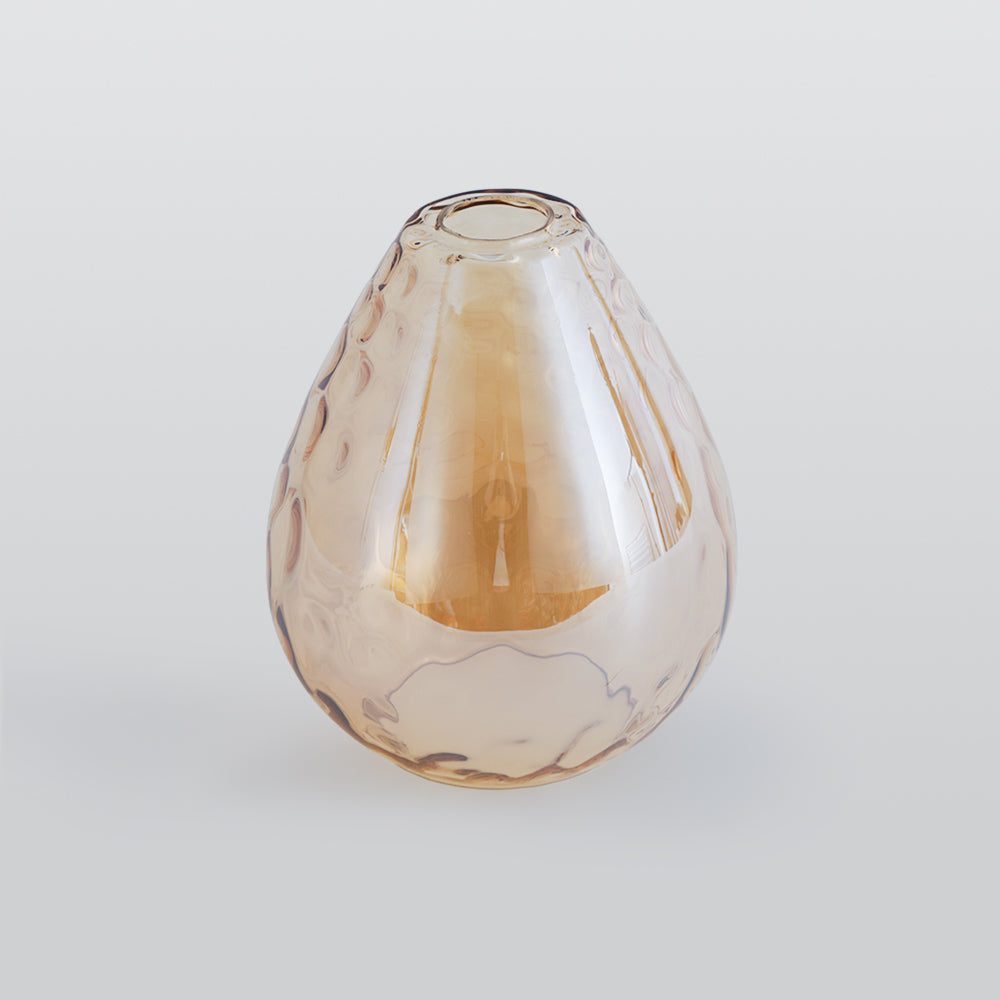 Alverin Pendant Light Glass Wood Amber