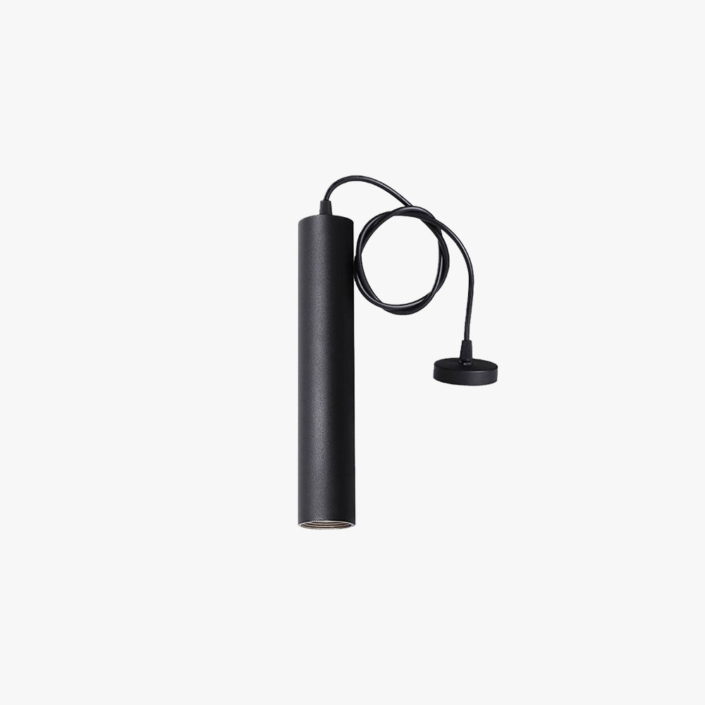 Solira Pendant Light Modern Cylinder Shape Linear Black