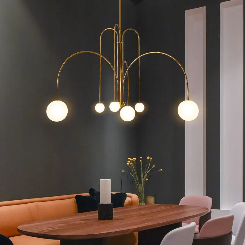 Arvyn Pendant Light Double Layer Glass Bubble