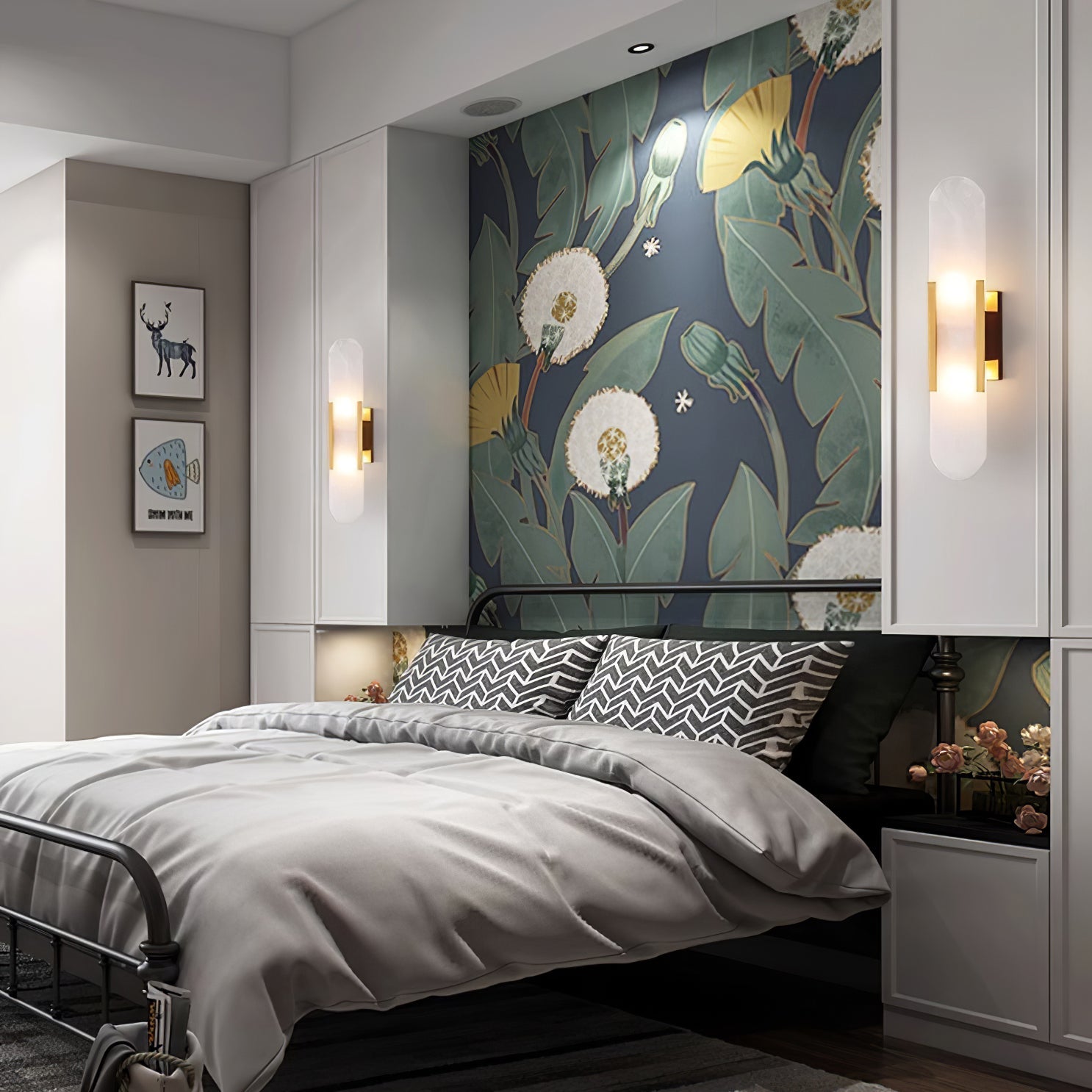 Corenil Wall Lamp Luxury Alabaster