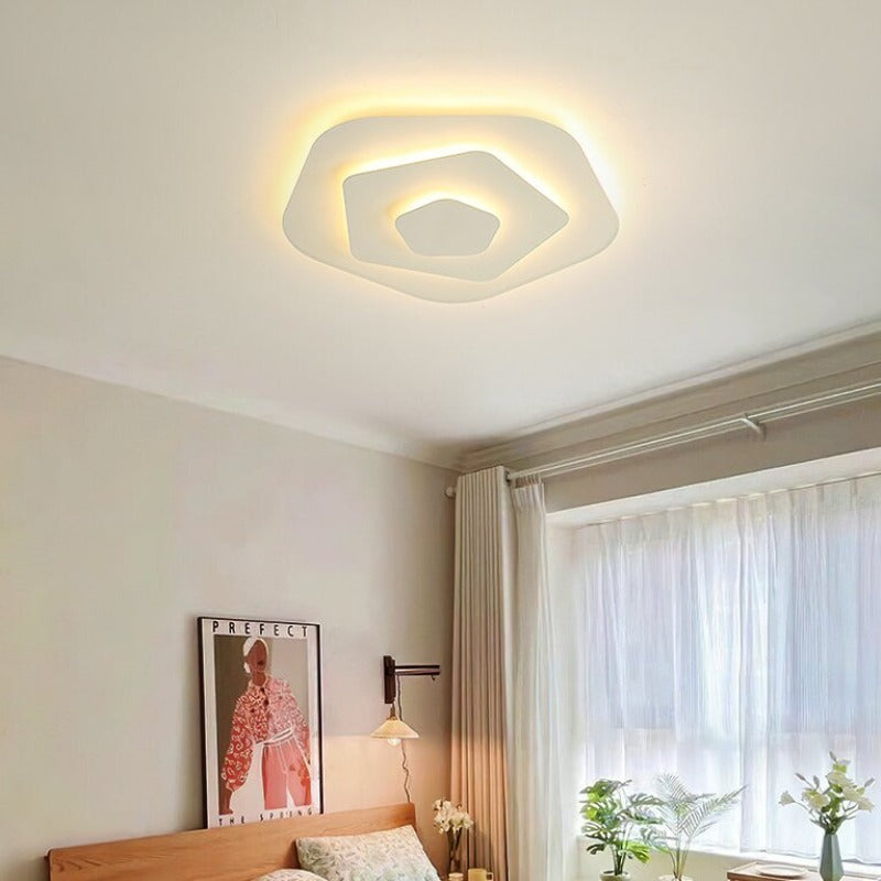 Marvion Ceiling Light White Floral Contemporary