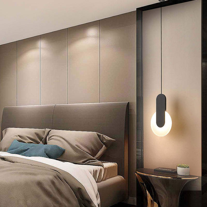 Kori Modern LED Pendant Light Black/White Living Room