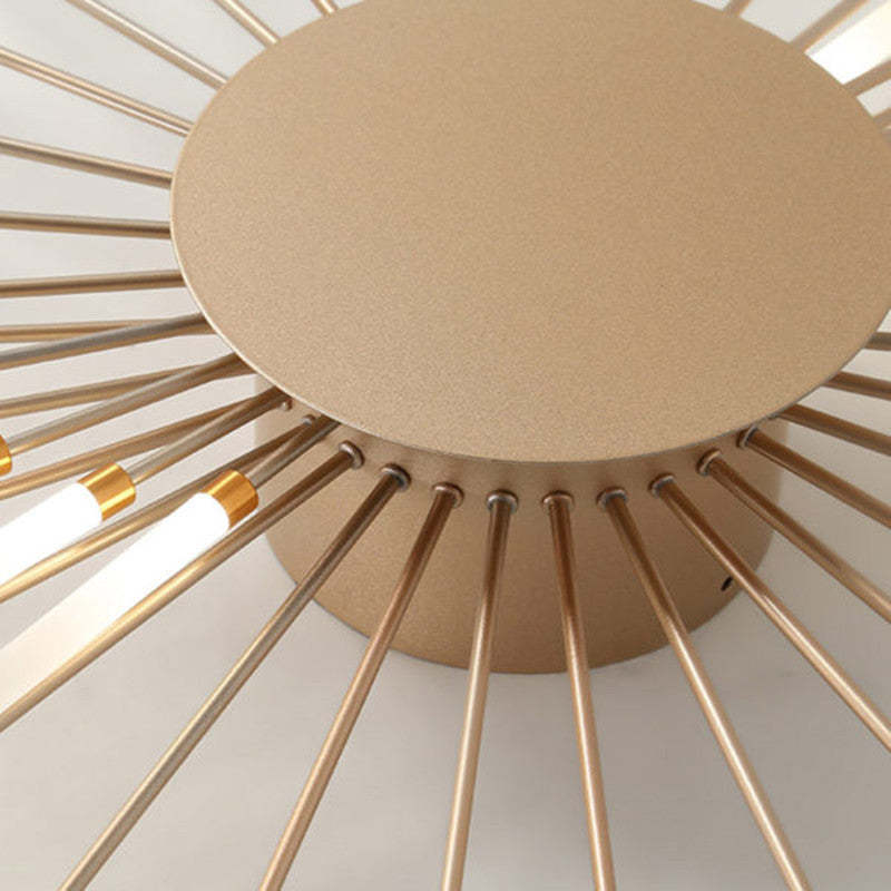 Kovon Flush-Mount Ceiling Light Fireworks, Black/Gold