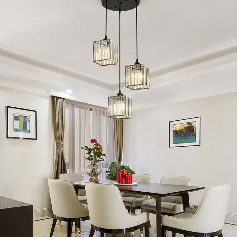 Maruvo Pendant Light Modern Cluster Cylinder Glass