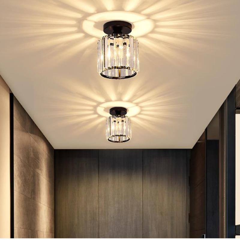 Cerin Modern /Crystal Ceiling Light, 3 Colors