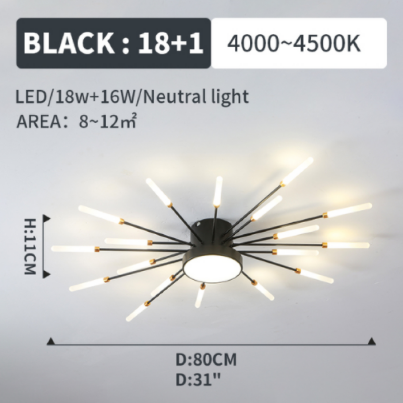 Vexor Modern Home Decoration Fireworks LED Ceiling Light