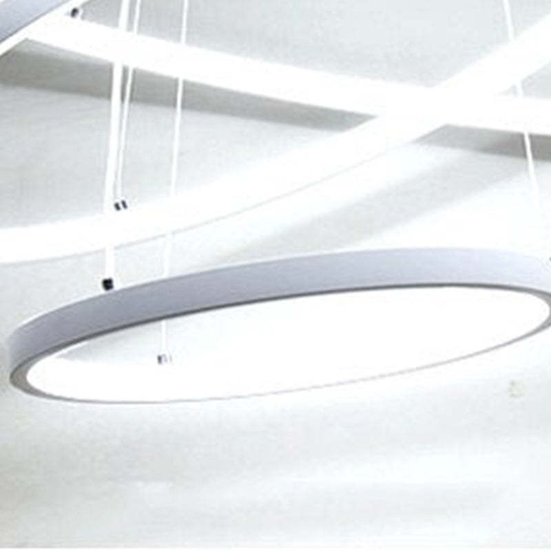 Toriq Pendant Light, Inner Ring Illuminated, White/Black/Gold