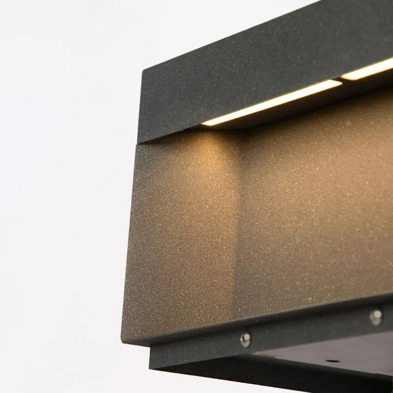 Lenovae Post Lamps Outdoor Modern Square Solar