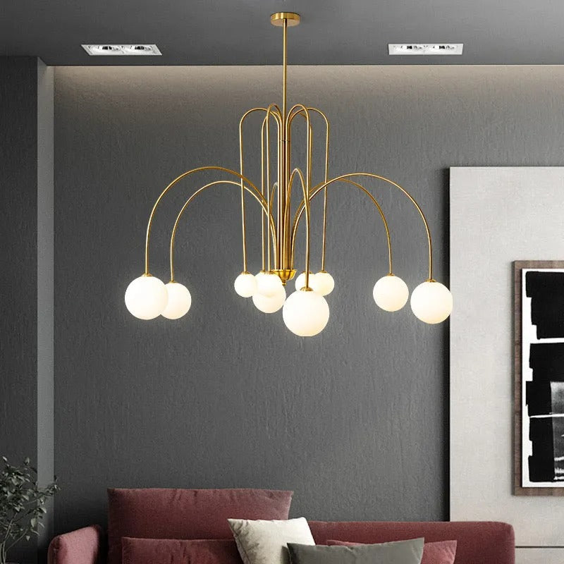 Arvyn Pendant Light Double Layer Glass Bubble