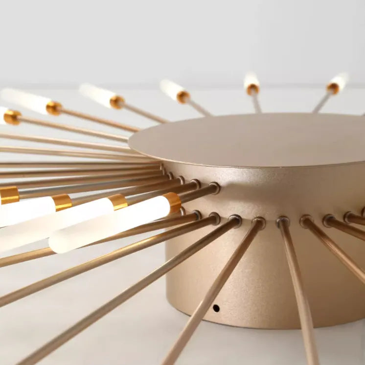 Kovon Flush-Mount Ceiling Light Fireworks, Black/Gold