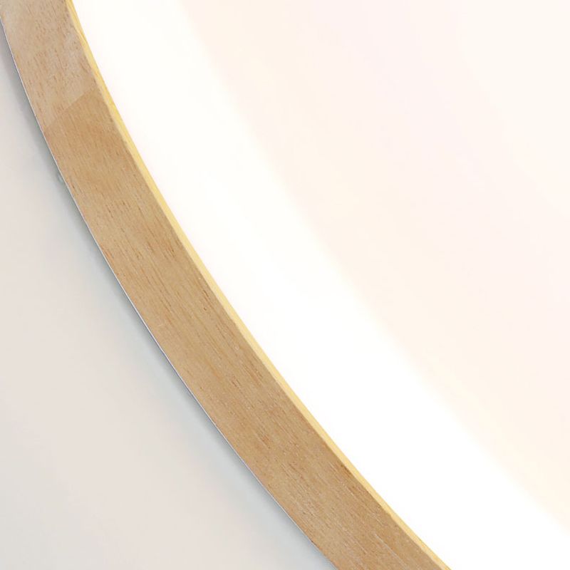 Norev Ceiling Light Slim Round Wood Frame