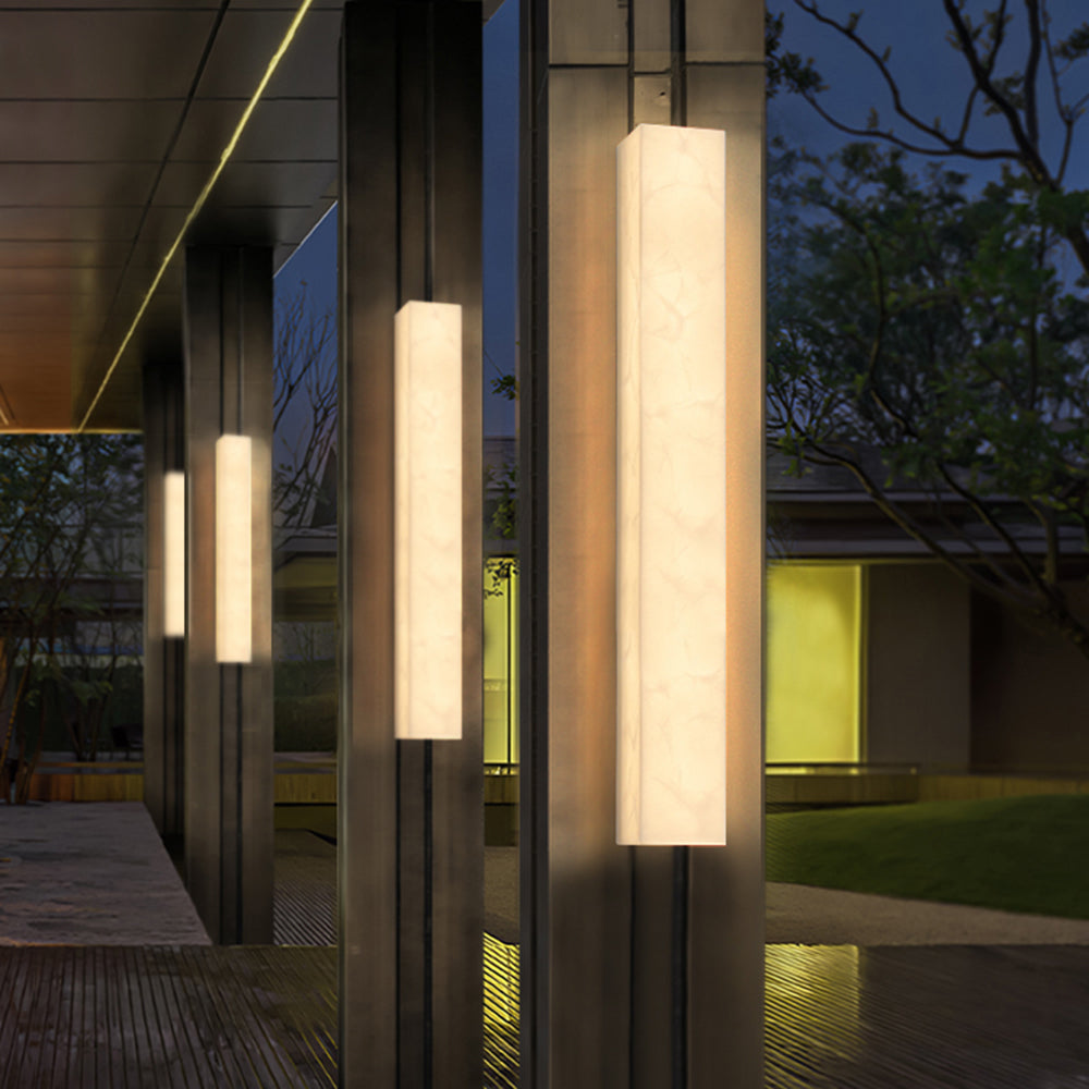 Marvex Wall Lamp Modern Rectangular Outdoor White